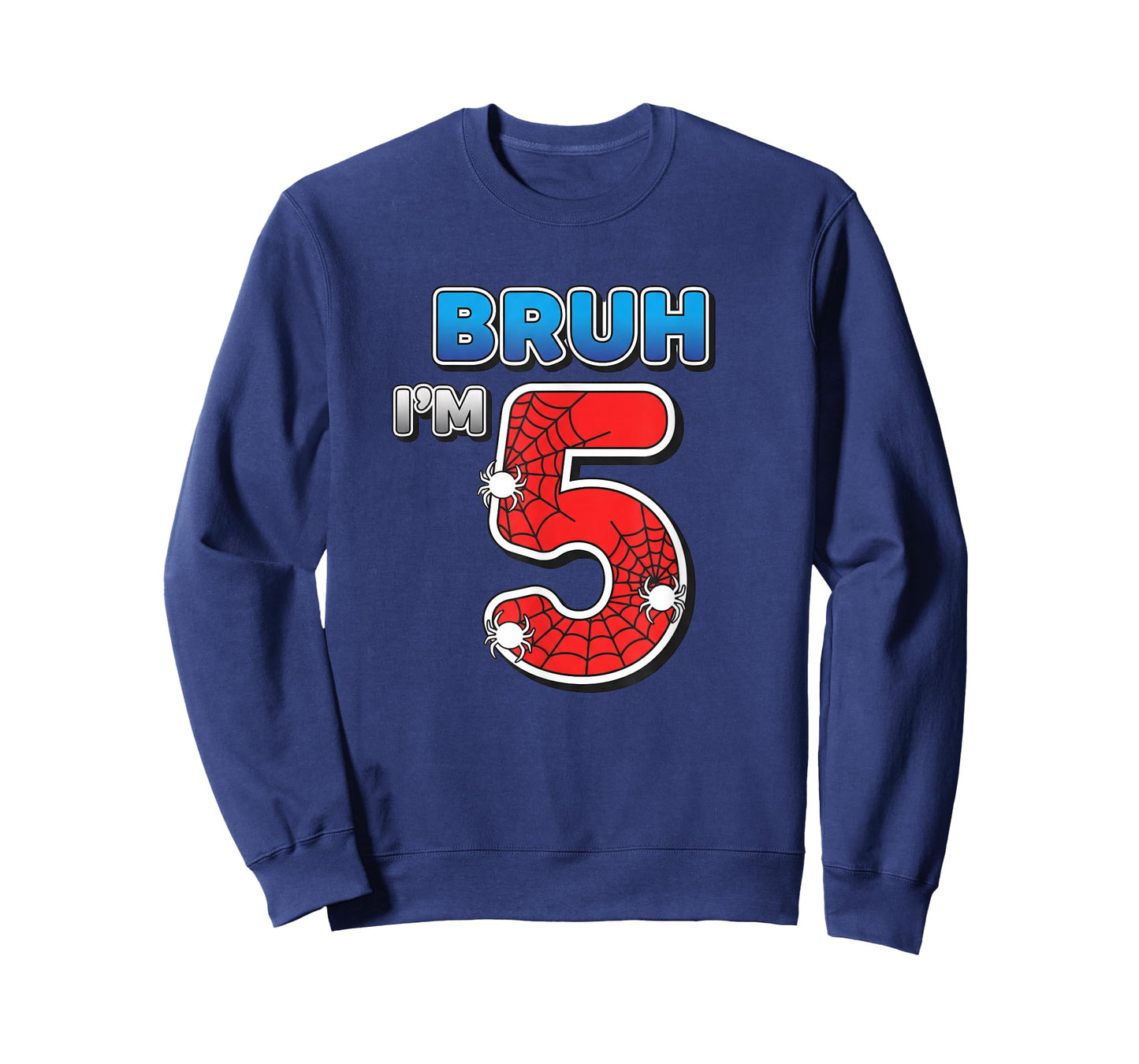 Spider Bruh I'm 5, 5th Birthday Boy T-Shirt