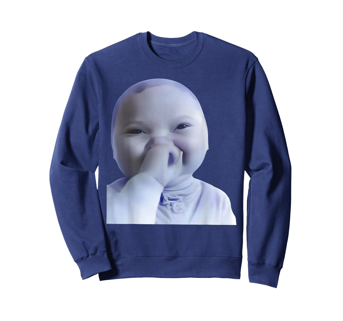 Funny AI Baby Laughing Meme Graphic Gen Z Humor Viral Meme T-Shirt
