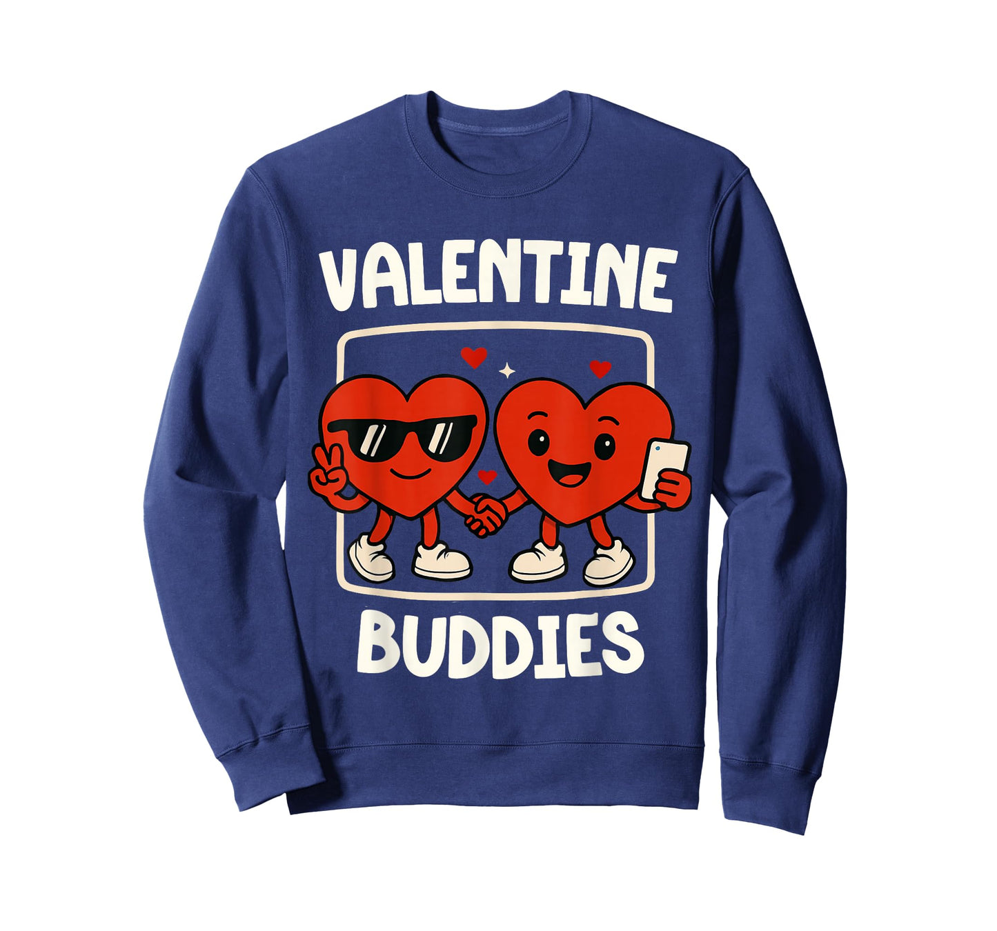 Valentine Buddies Twin Bestie Friends Matching Boys Kids T-Shirt