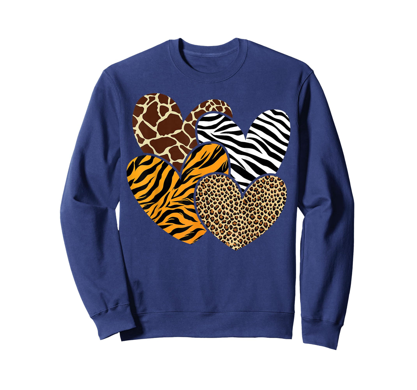 Girls Animal Print Clothes Kids Cheetah Leopard Heart T-Shirt