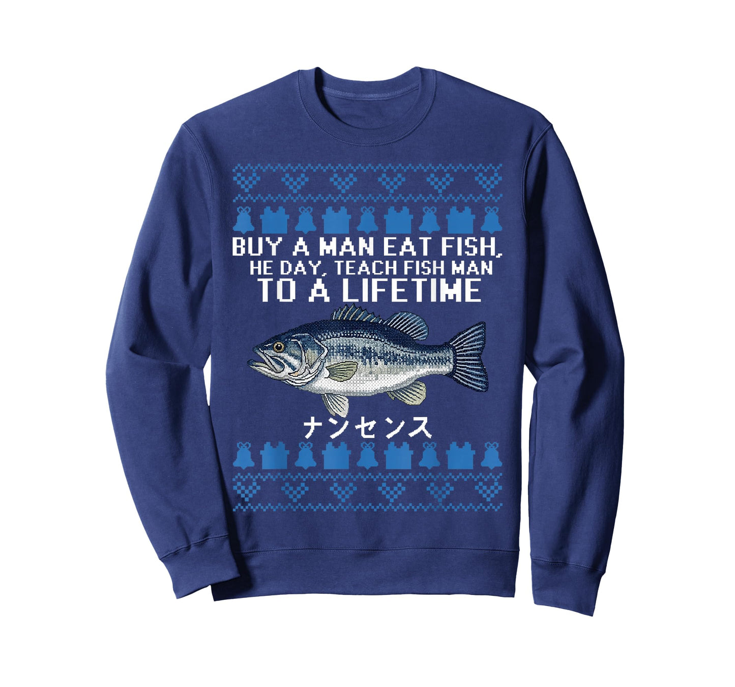 Buy a Man Eat Fish Funny Ugly Christmas Sweaters T-Shirt