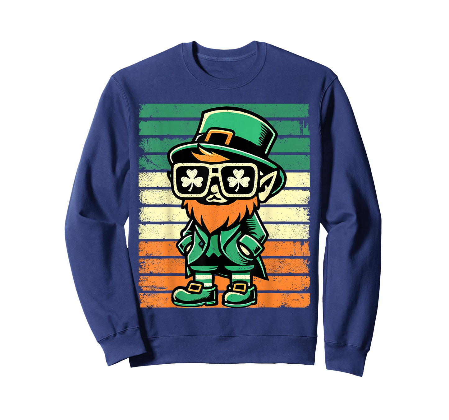 Retro Leprechaun St Patty's Shamrock Funny St Patrick's Day T-Shirt