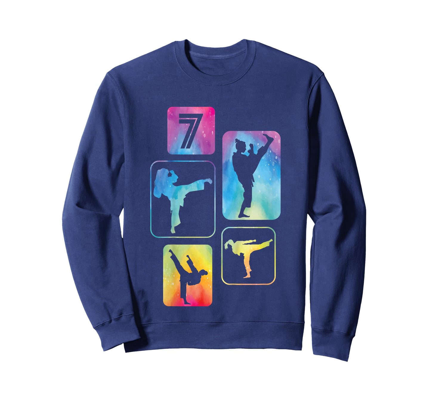 7th Birthday Karate Taekwondo 7 Years Old Boy Martial Arts T-Shirt