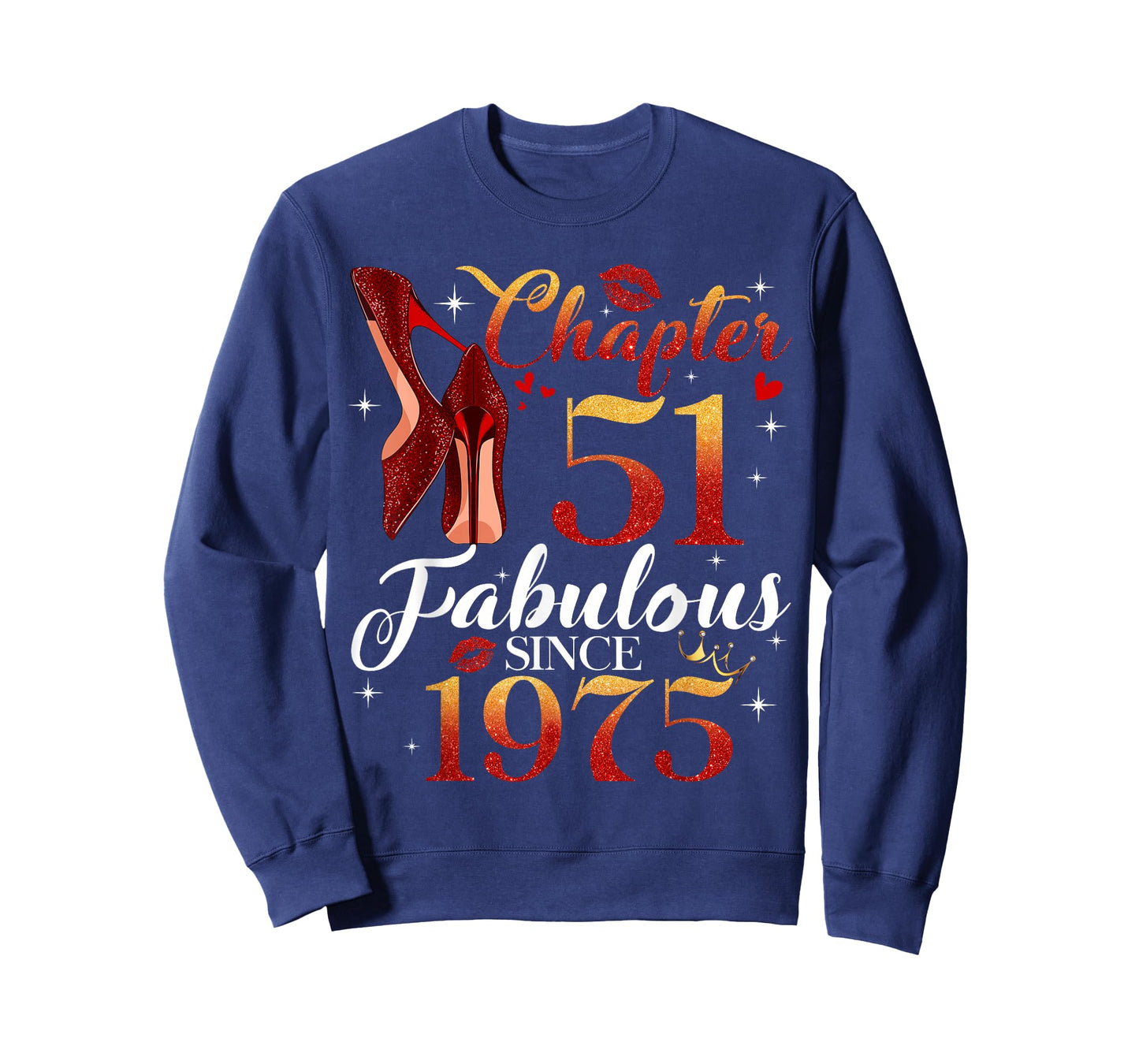 Chapter 51 Fabulous Since 1975 51st Birthday Women Girls T-Shirt