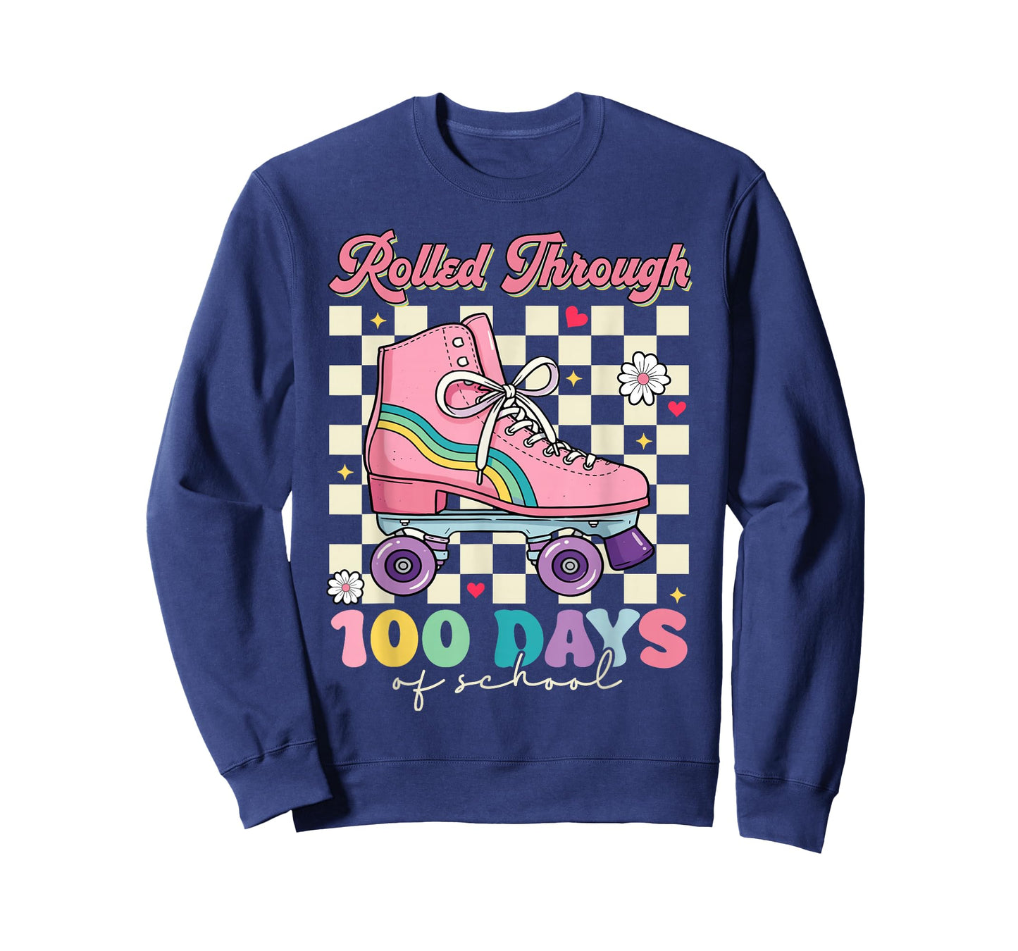 I Rolled Through 100 Days of School Roller Skate T-Shirt