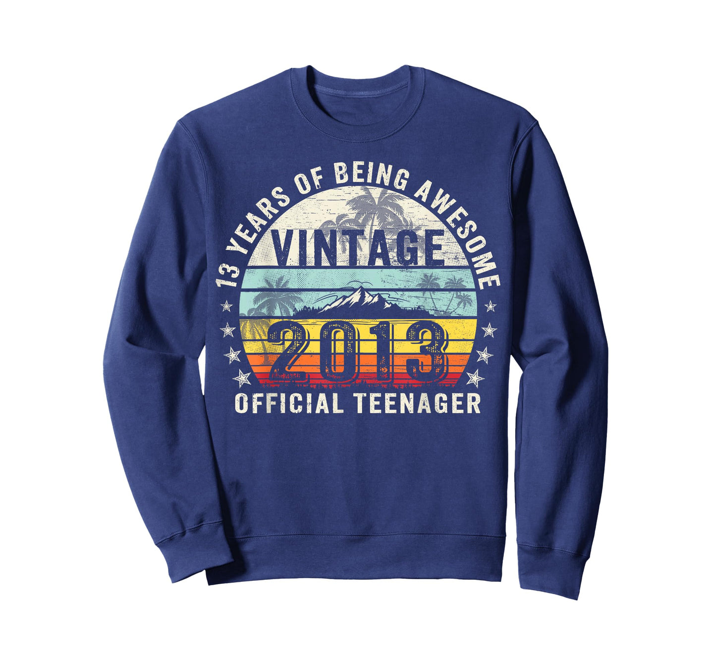 Vintage 2013 Official Teenager 13th Birthday Gifts 13 Yr Old T-Shirt