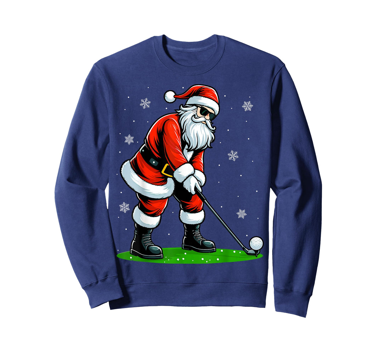 Christmas Golf Santa Golfer Xmas Funny Christmas Golfing T-Shirt