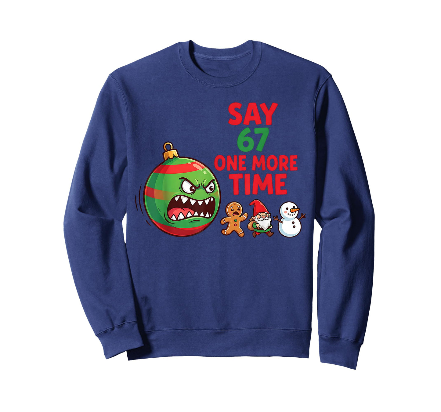 67 Six Seven Funny Christmas 6 7 Meme Joke Men Women Kids T-Shirt