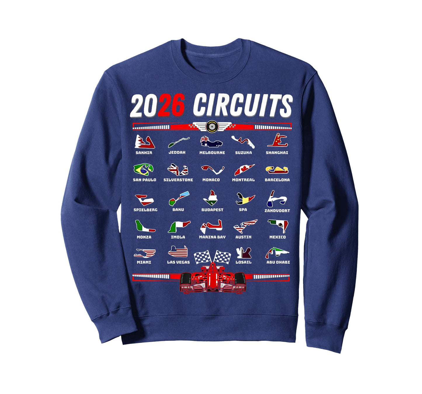 Race Car Enthusiast Motorsport Racing Fan Flags T-Shirt