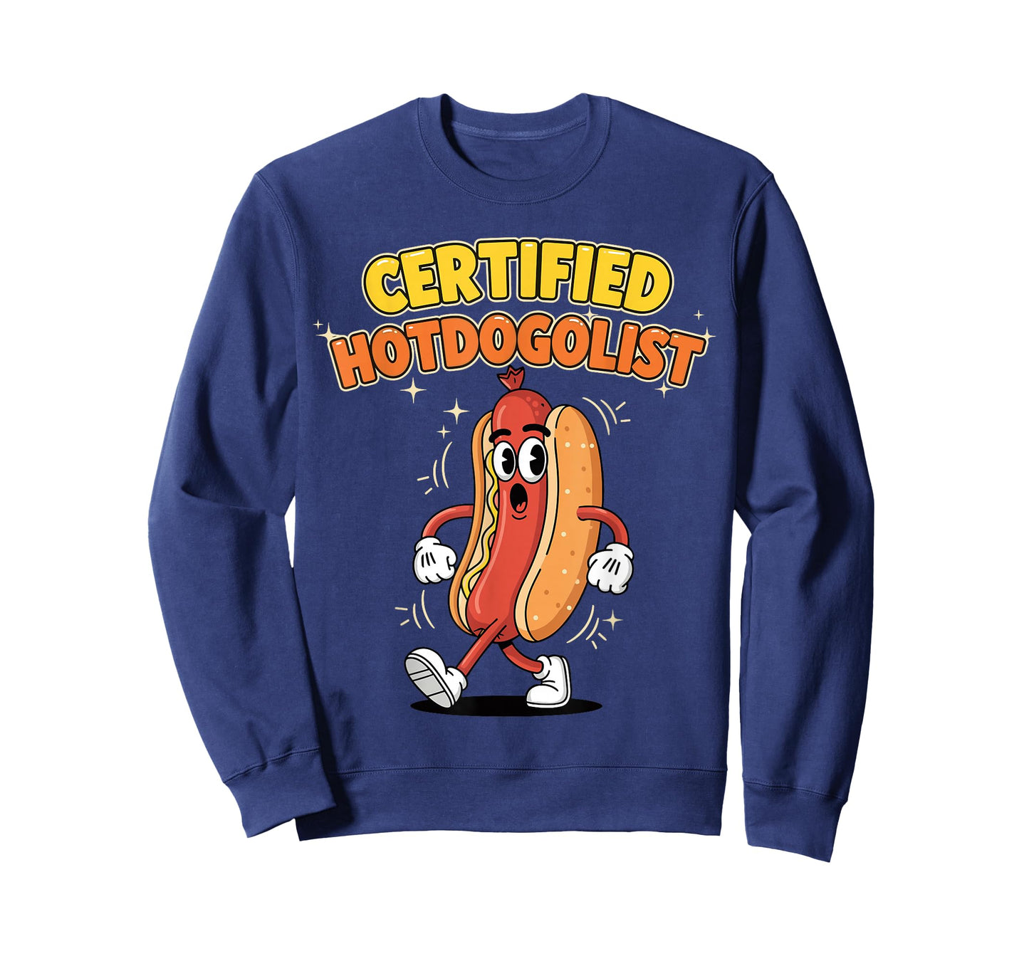 Funny Hot Dog Costume Shirt for Men, Certified Hotdogolist T-Shirt