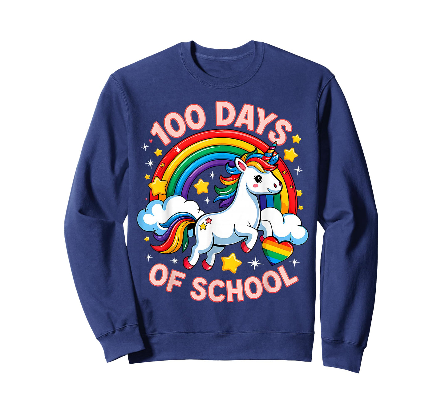 100 Days of School Unicorn Girls Teacher 100th Day of School T-Shirt