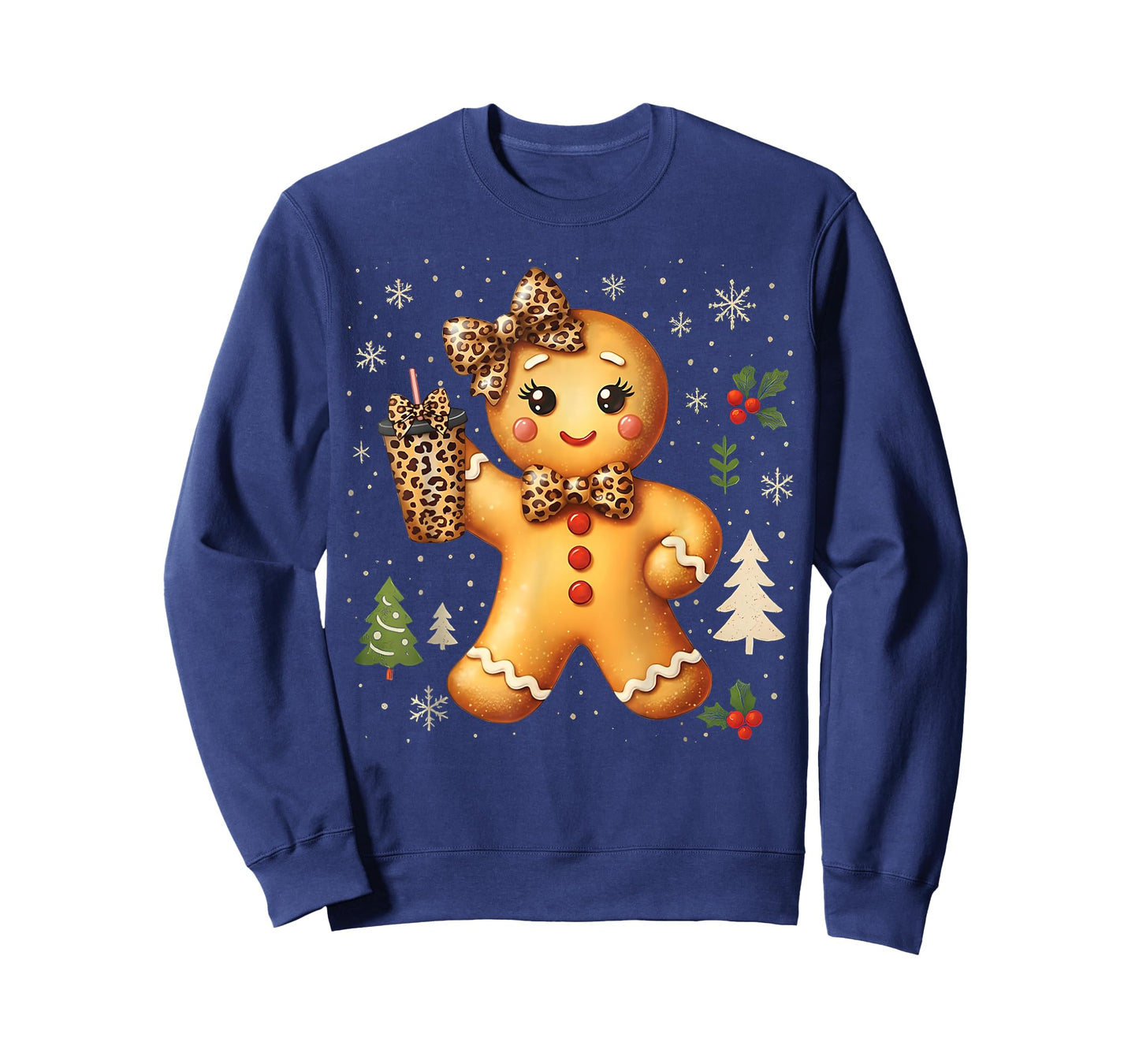 Cute Gingerbread Christmas Snow Xmas Gifts for Men Women Kid T-Shirt