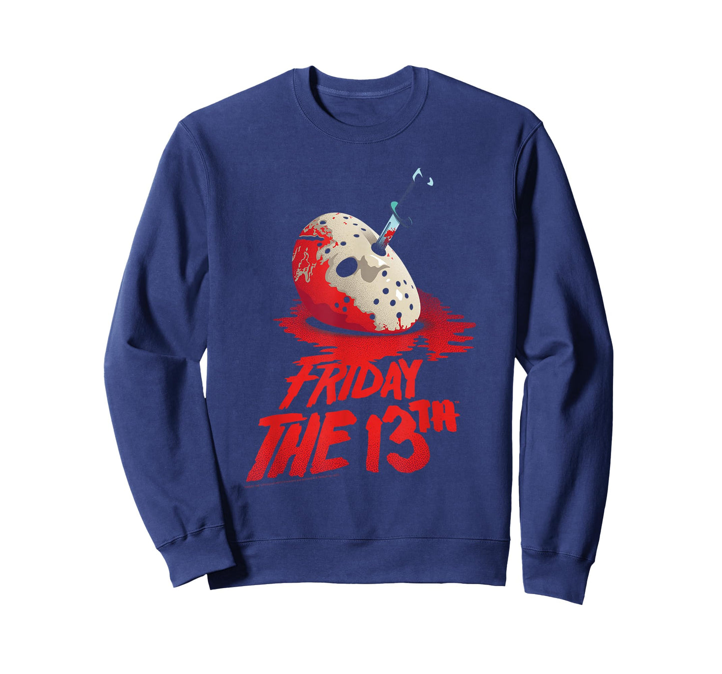 Friday The 13th Jason Mask in Blood with Logo Horror Movie T-Shirt