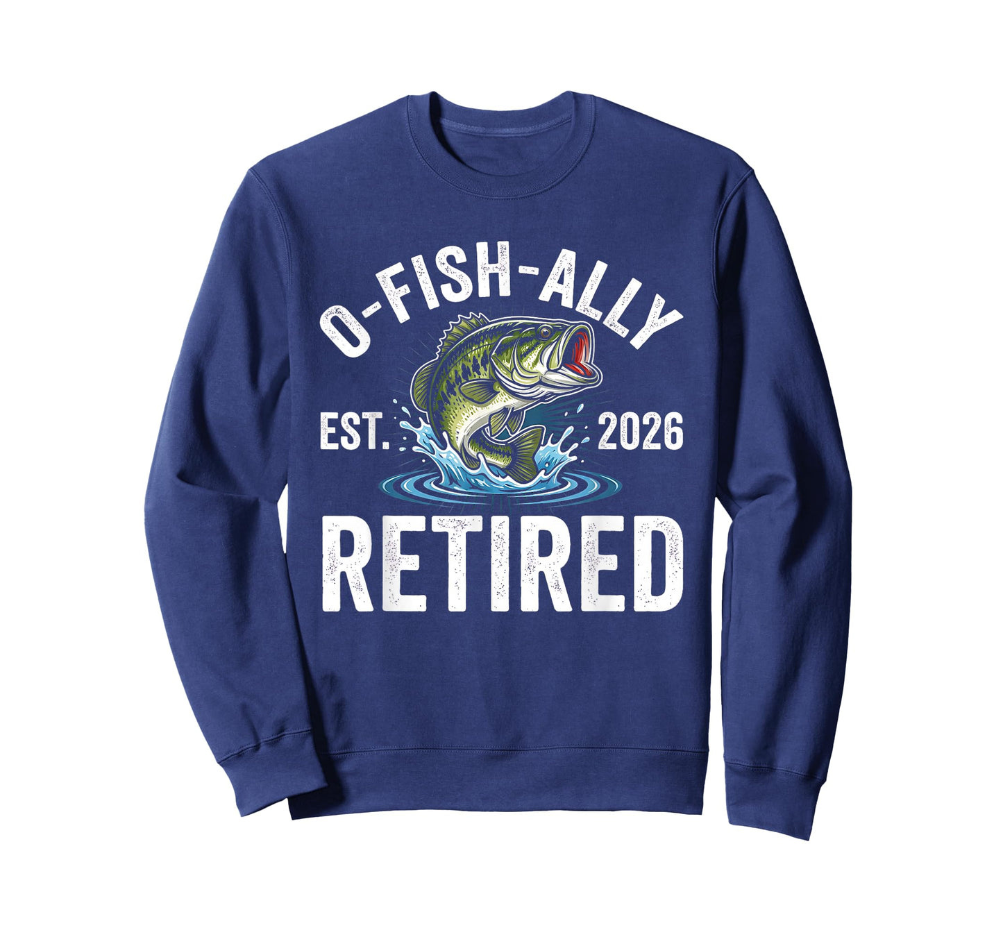 Ofishally Retired 2026 Funny Fishing Retirement Fisherman T-Shirt