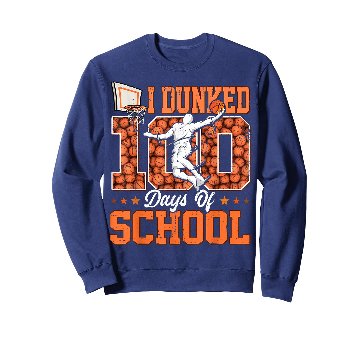 I Dunked 100 Days of School Basketball 100th Day Kids Boys T-Shirt
