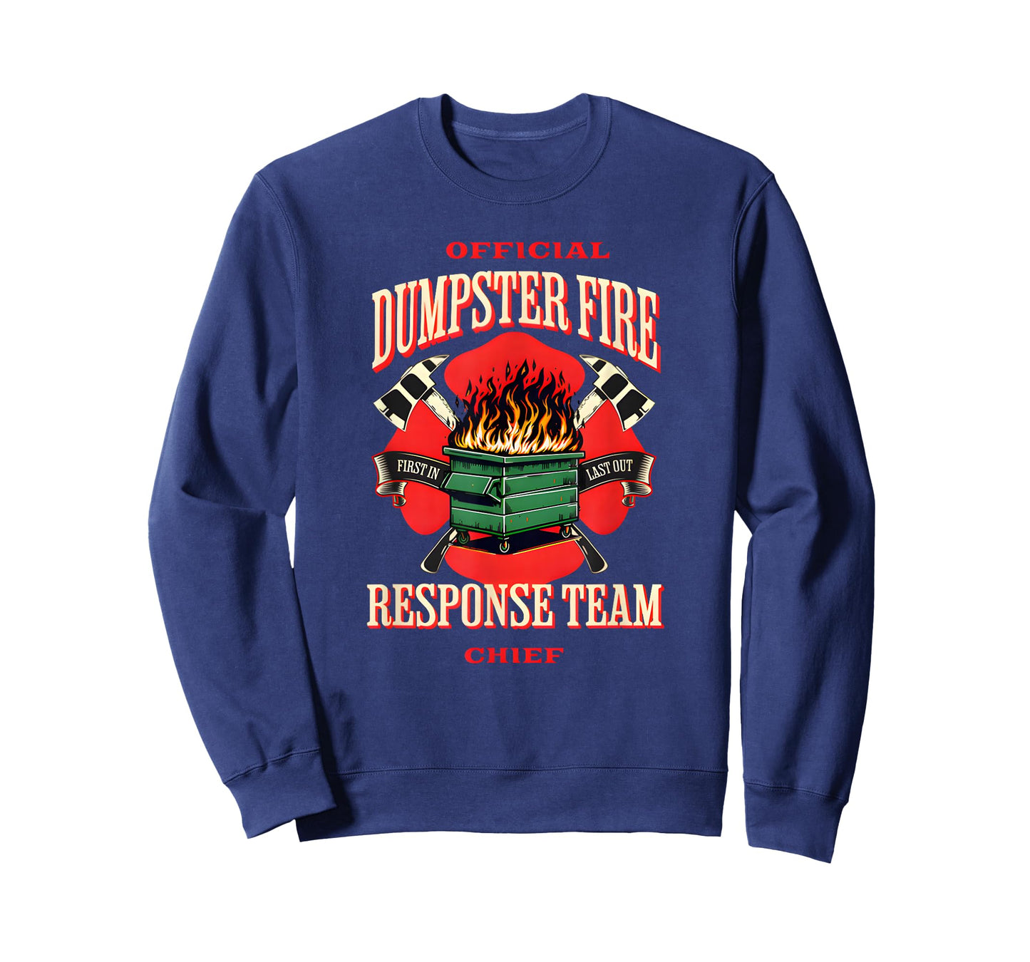 Official Dumpster Fire Response Team Funny Stay at Home Dad T-Shirt