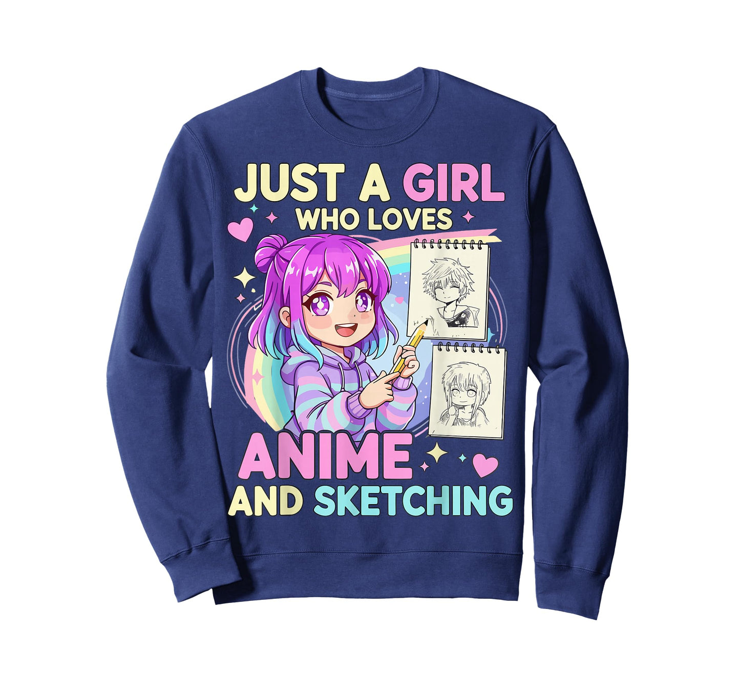 Just A Girl Who Loves Anime and Sketching T-Shirt