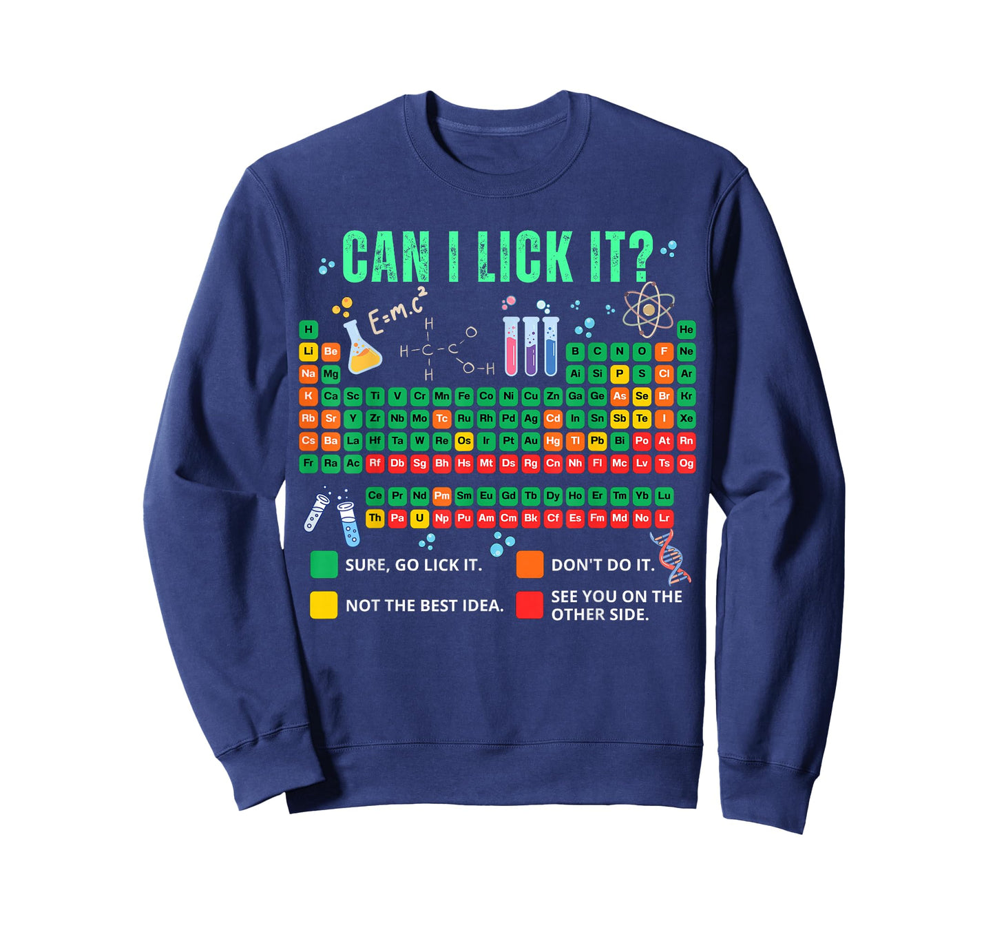 Can I Lick It Periodic Table Chemistry Teacher Student Humor T-Shirt