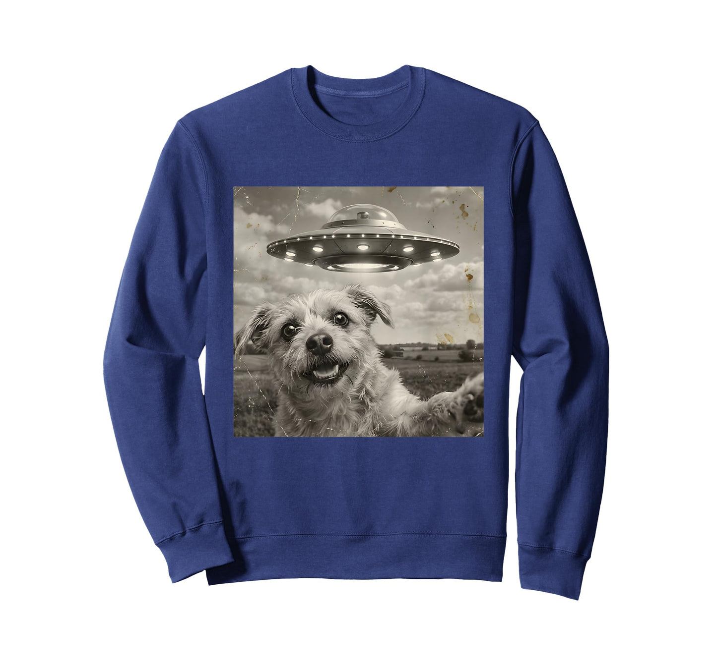 Funny Dog UFO Alien Abduction - Conspiracy Theorist Gift T-Shirt