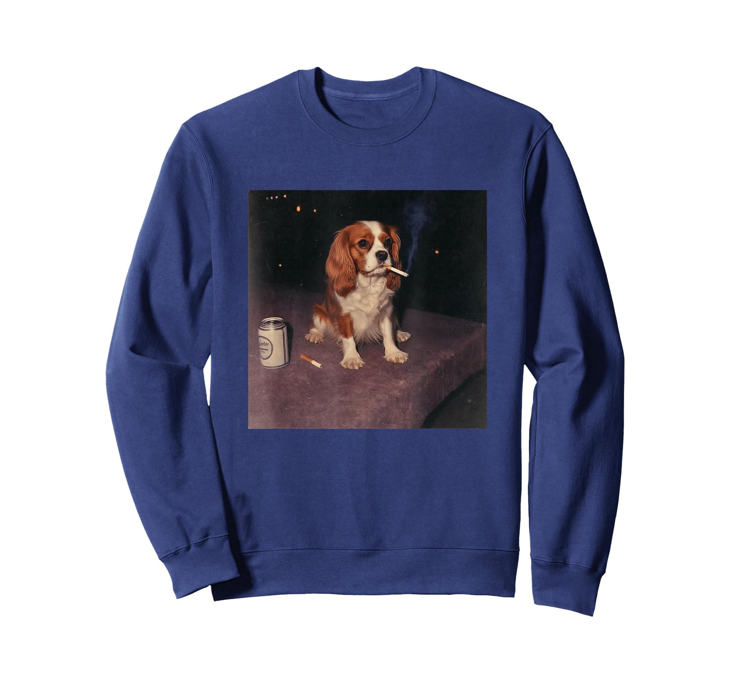 Smoking Cavalier King Charles Cigarette Spaniel Beer Gen Z T-Shirt