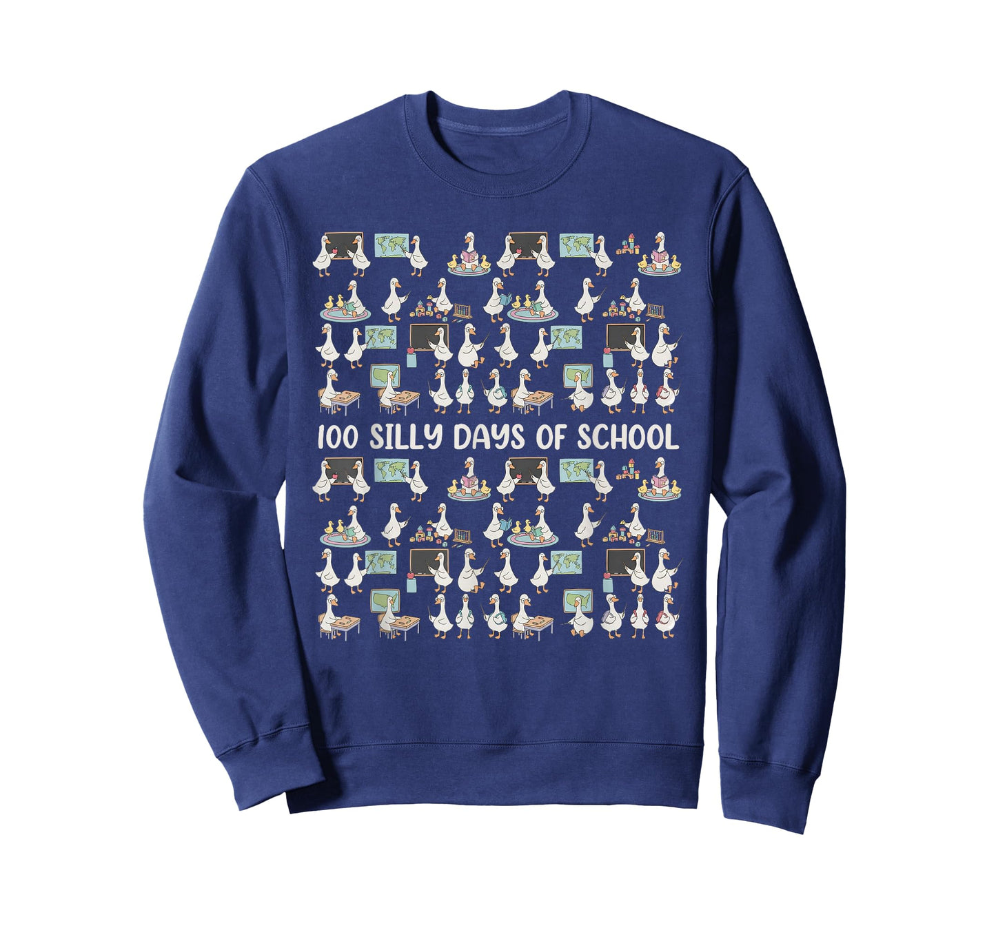 100 Days of Silly Gooses Funny 100th Day of School Teacher T-Shirt
