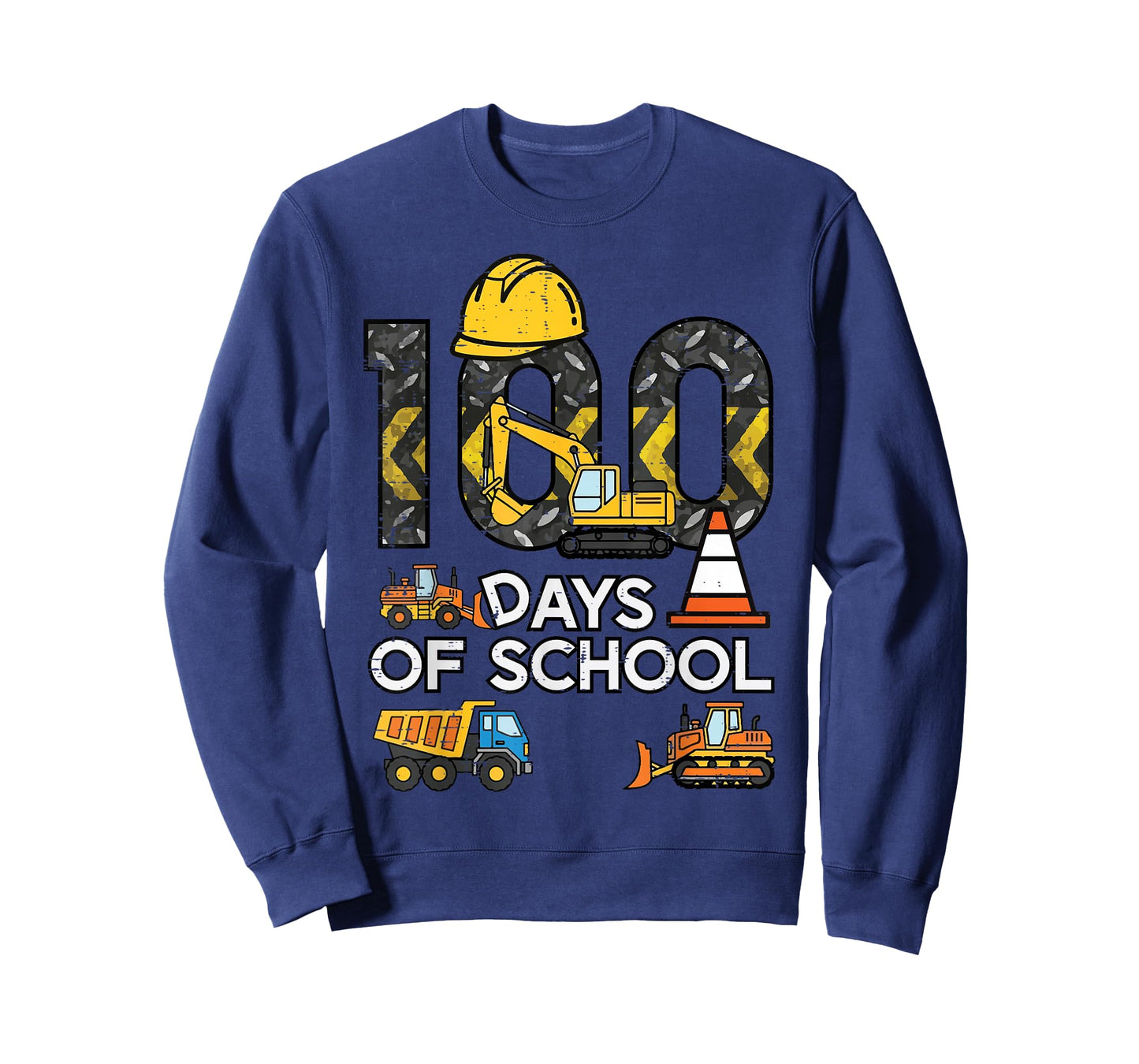 100 Days of School Excavator 100th Day Construction Boy Kids T-Shirt