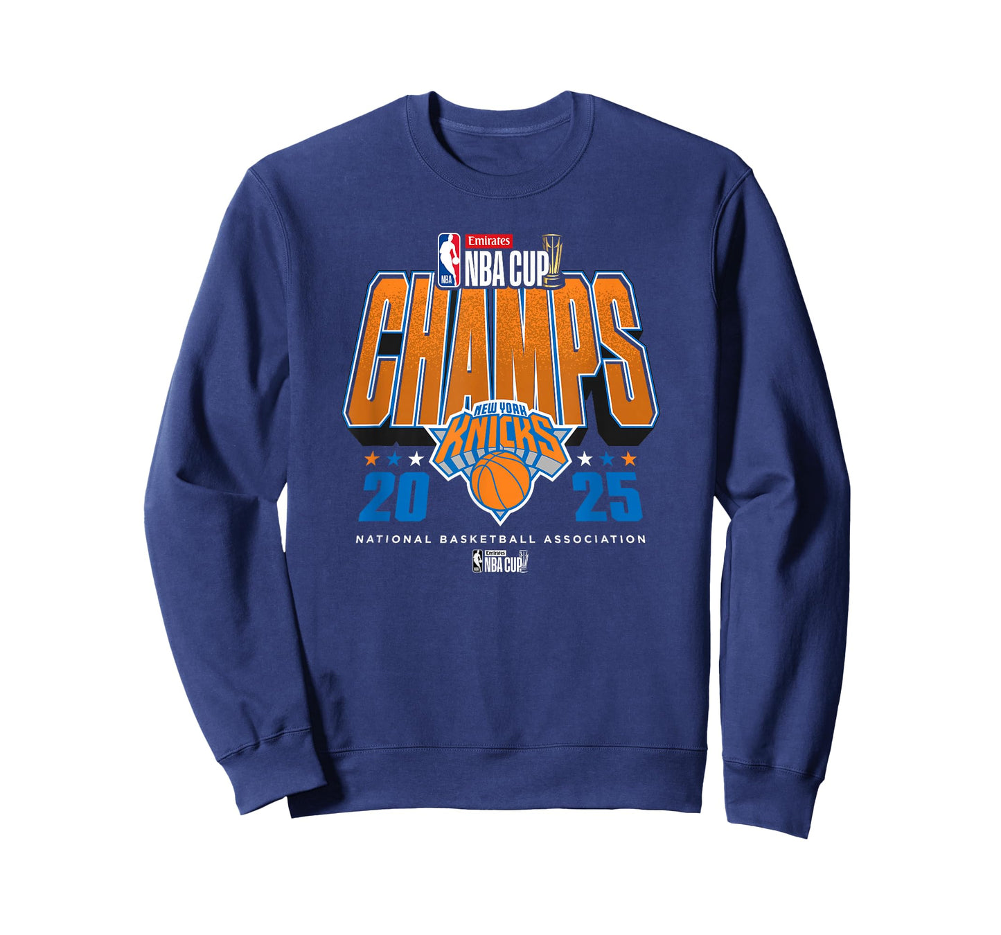 NBA Official Emirates Cup 2025 Champs New York Knicks T-Shirt