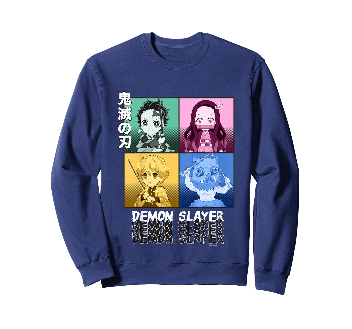 Kids Demon Slayer: Kimetsu no Yaiba Pop Art Chibi T-Shirt