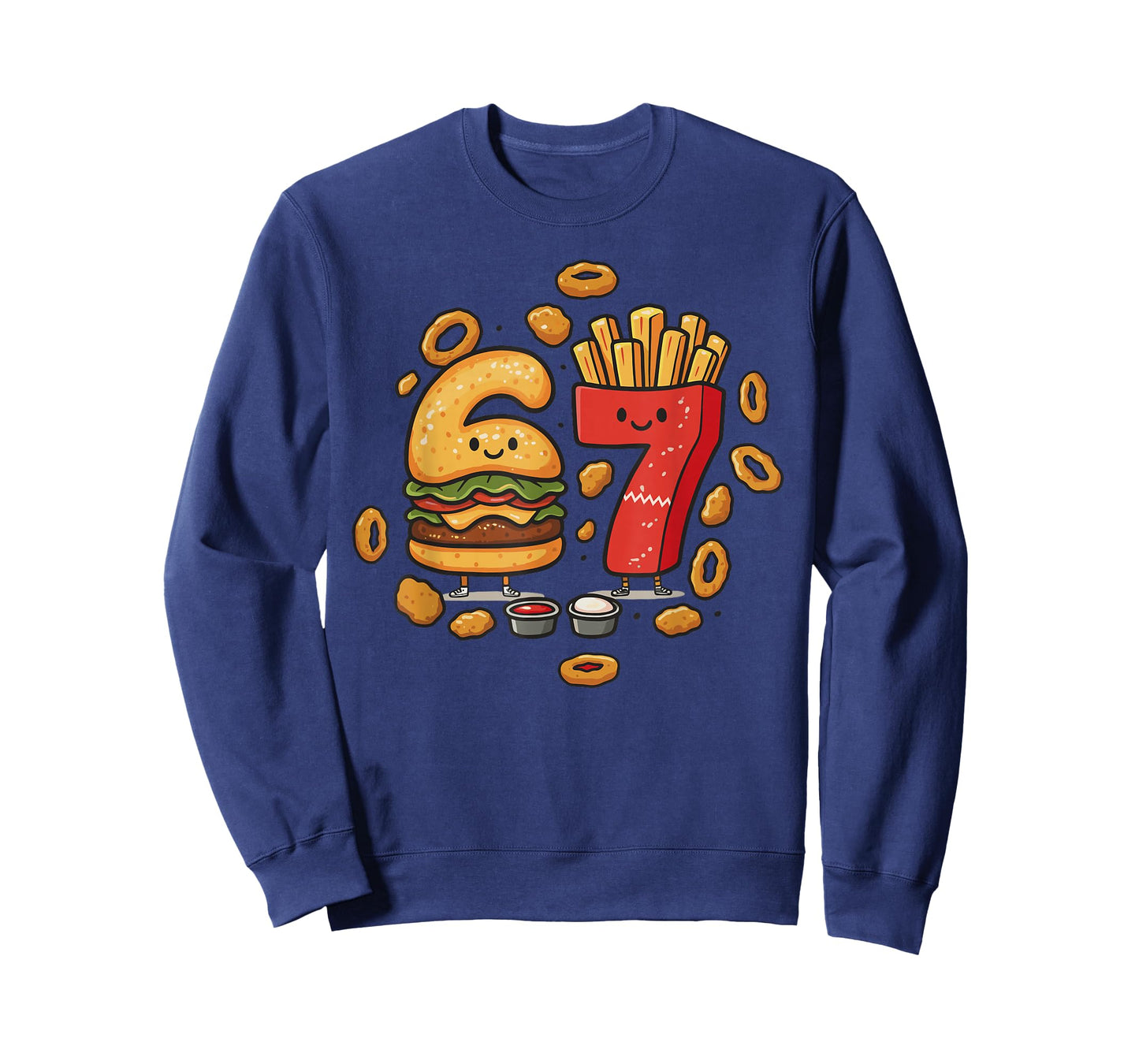Funny Fast Food 67 Burger Fries Chicken Nugget Six Seven T-Shirt