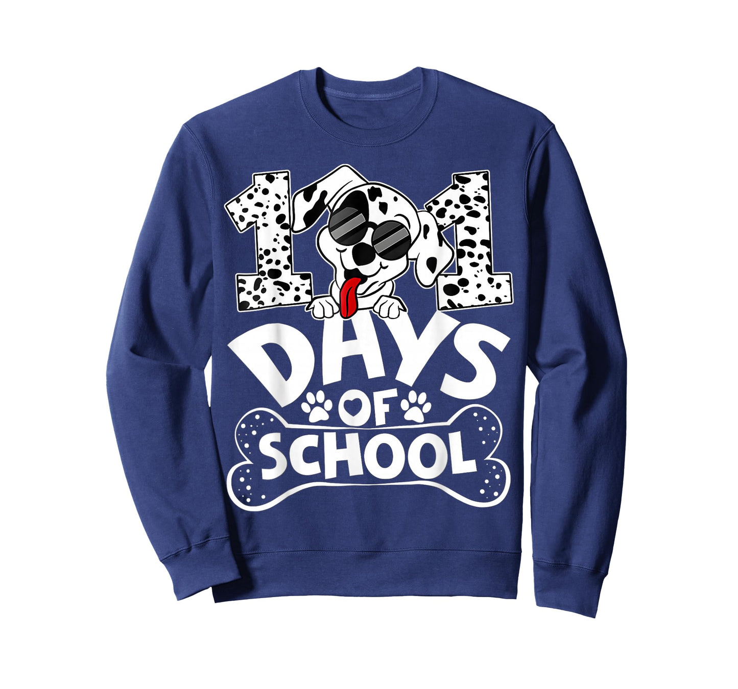 100 Days of School Dalmatian Dog Kids 100 Days Smarter T-Shirt