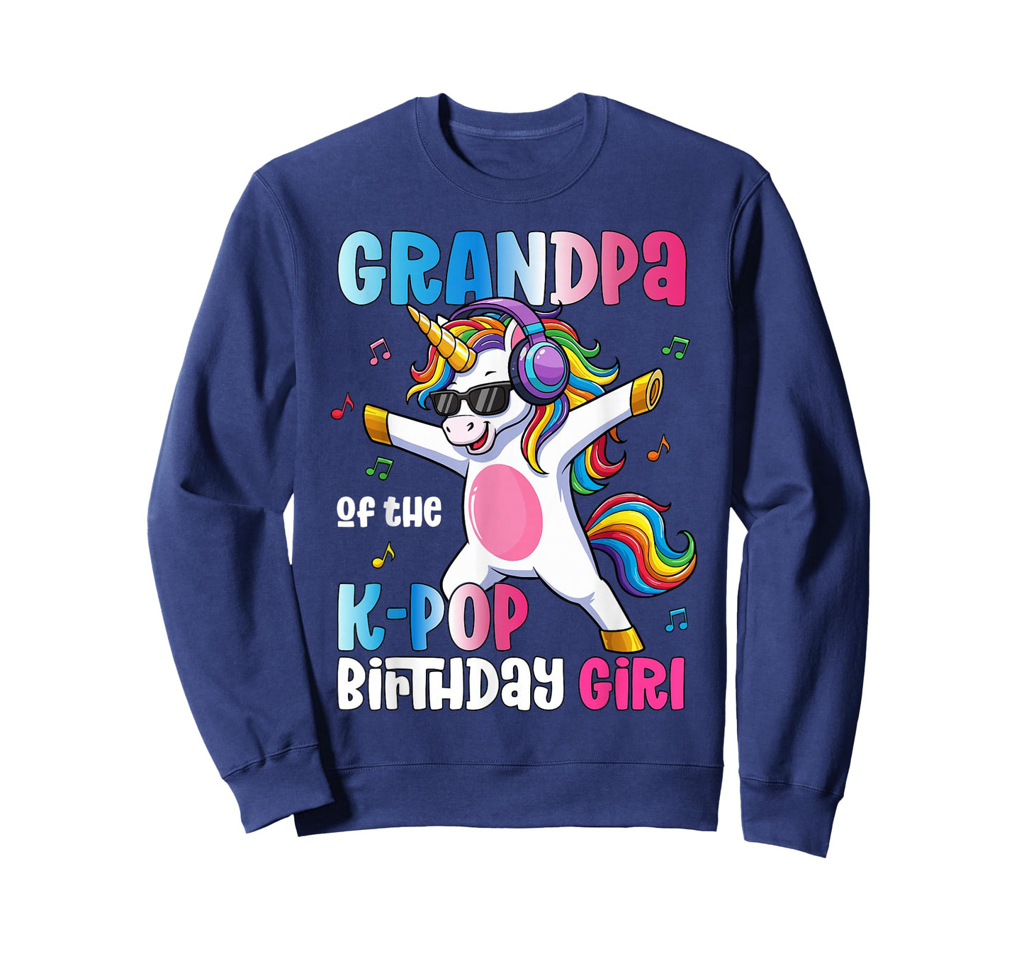 Grandpa of The K-Pop Birthday Princess Birthday Girl T-Shirt