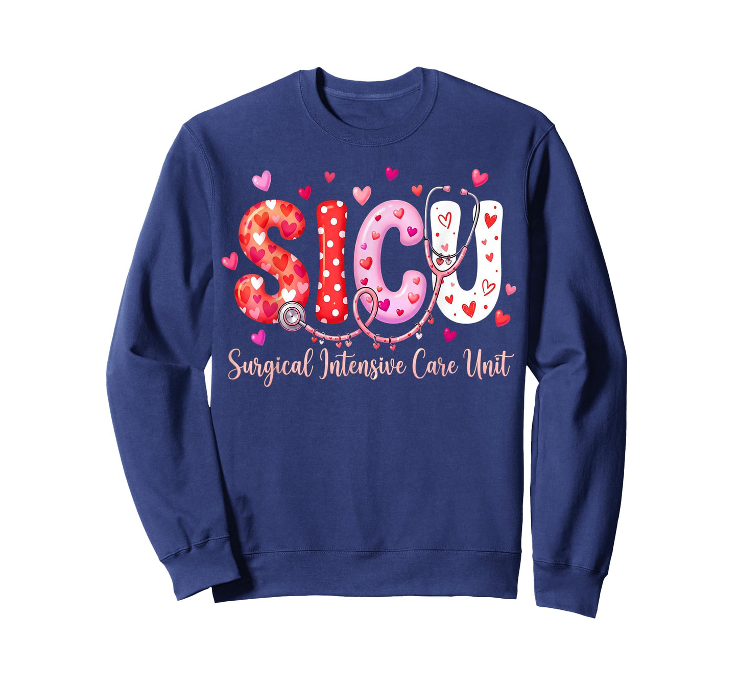 Heart Surgical Intensive Care Unit Valentines SICU Nurse T-Shirt