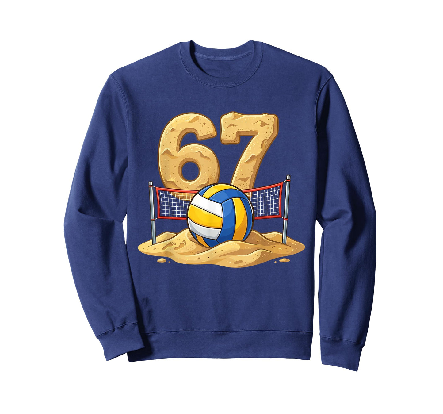 Funny Beach Volleyball 6 7 Meme T-Shirt