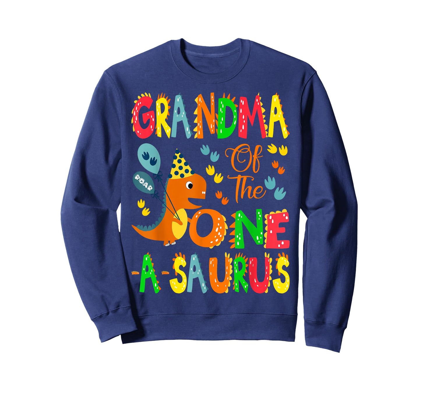 Grandma of The One-A-Saurus 1st Birthday Boy Dinosaur Lover T-Shirt
