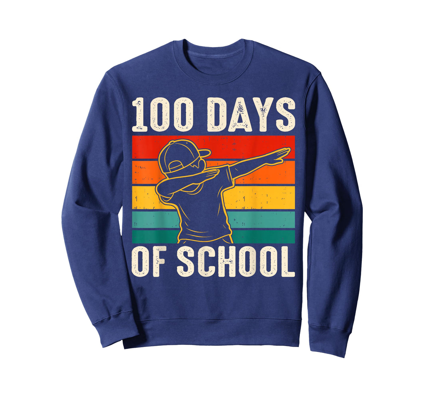 100 Days Bruh Dabbing Boys Funny 100th Day of School Kids T-Shirt