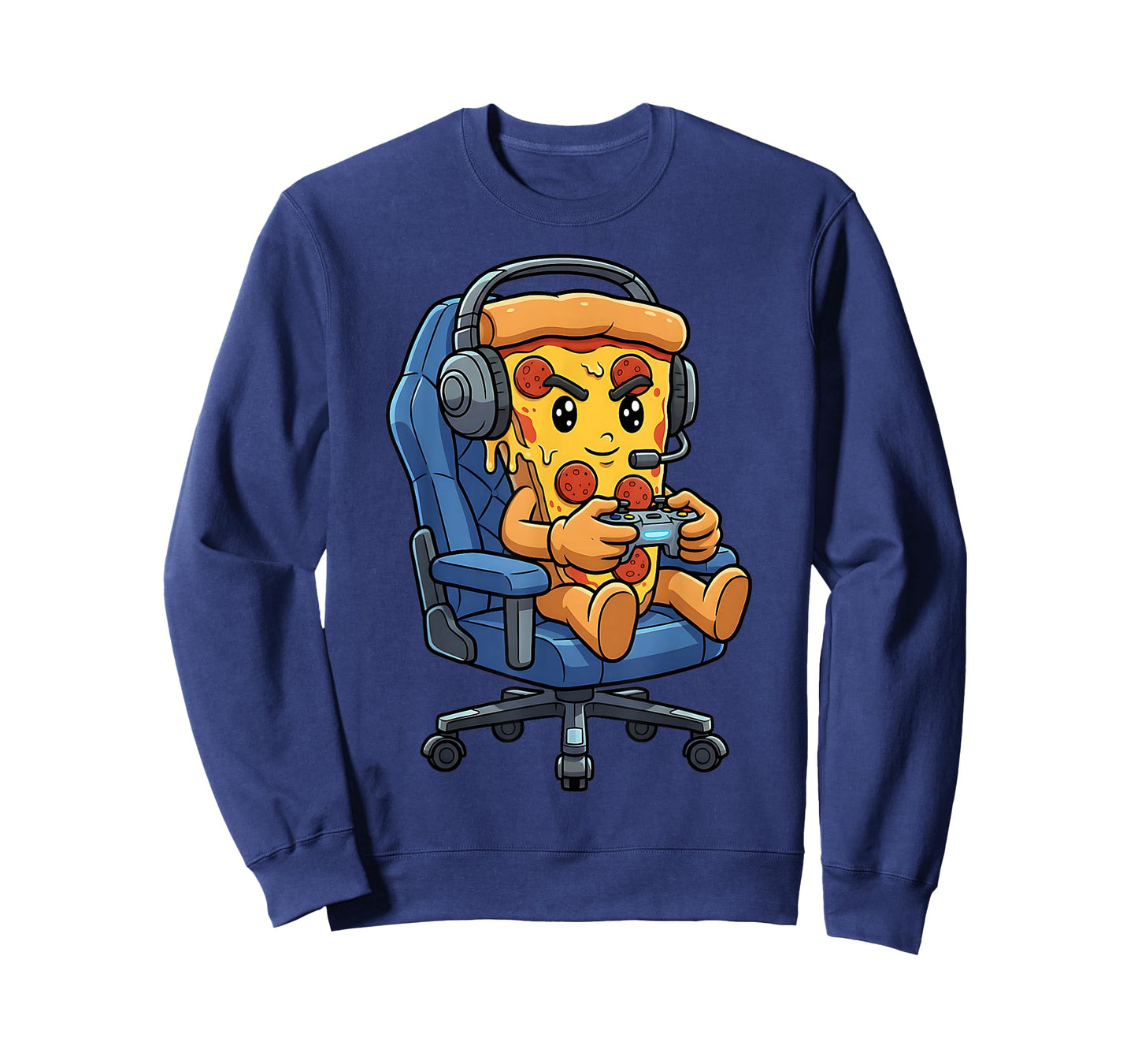 Funny Gamer Pizza Gaming Video Game Enthusiast Boys Kids T-Shirt