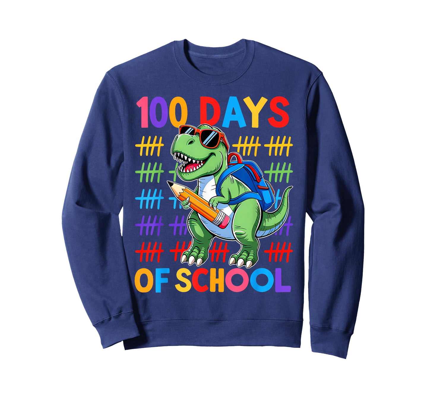100 Days of School Dinosaur Boys 100 Days Smarter 100th Day T-Shirt