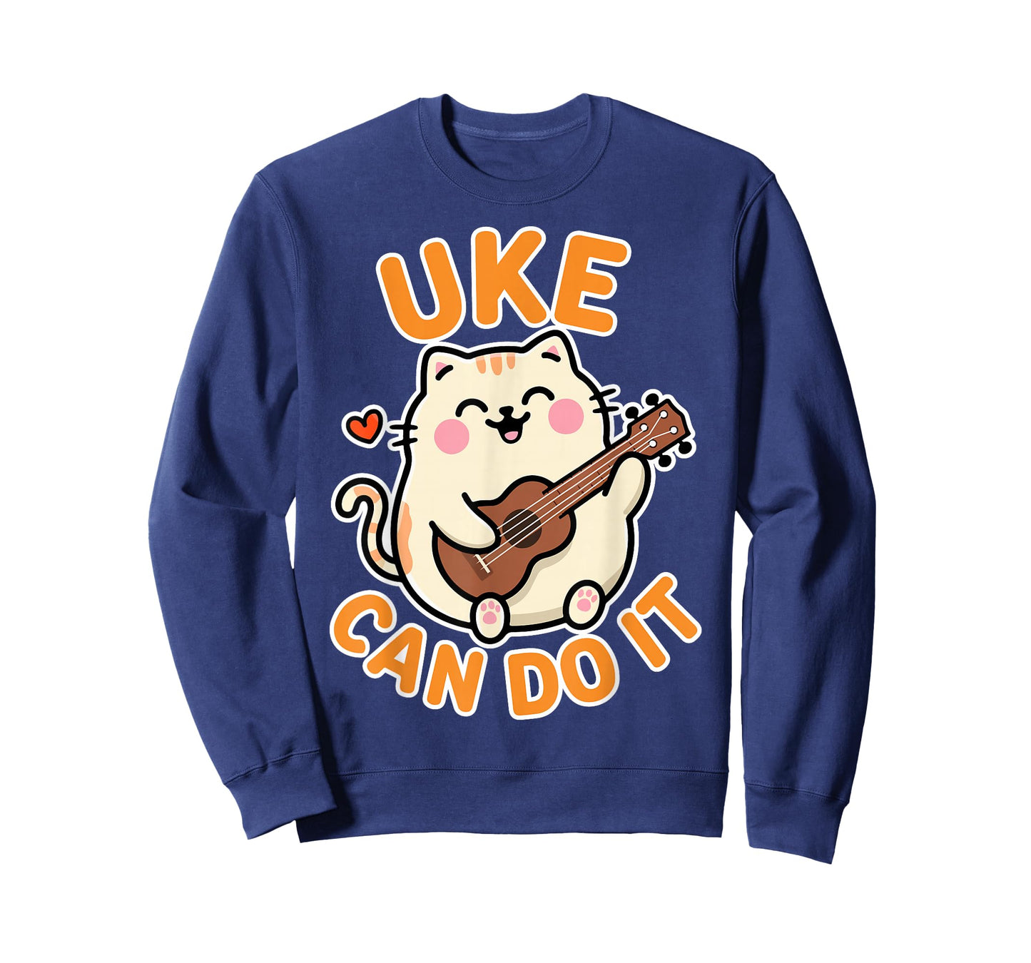 Uke Can Do It - Cat and Uke Lover Ukulele Player Gifts T-Shirt