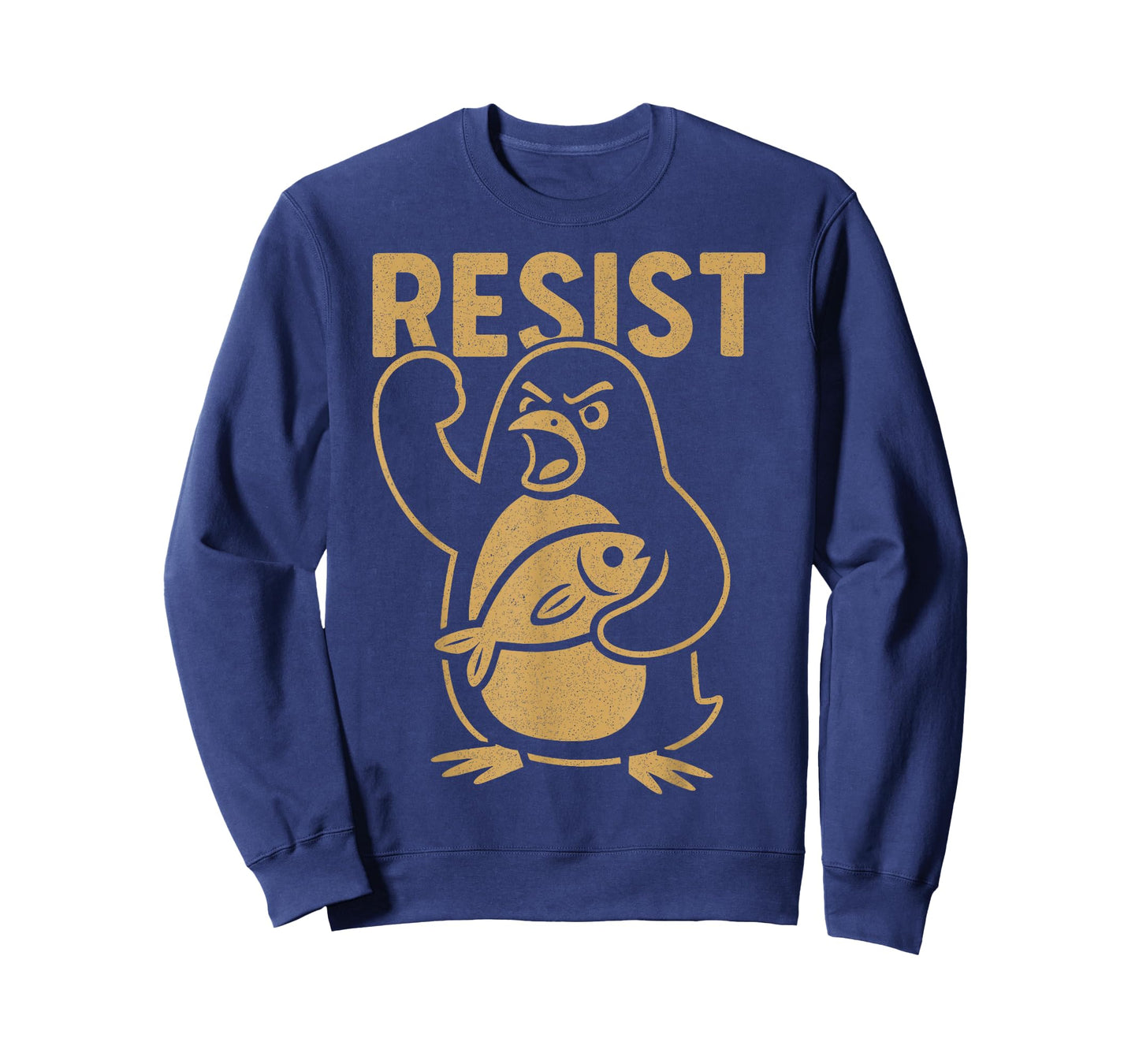 Resist Angry Penguin Rebel Activist Protest Against Tariffs T-Shirt