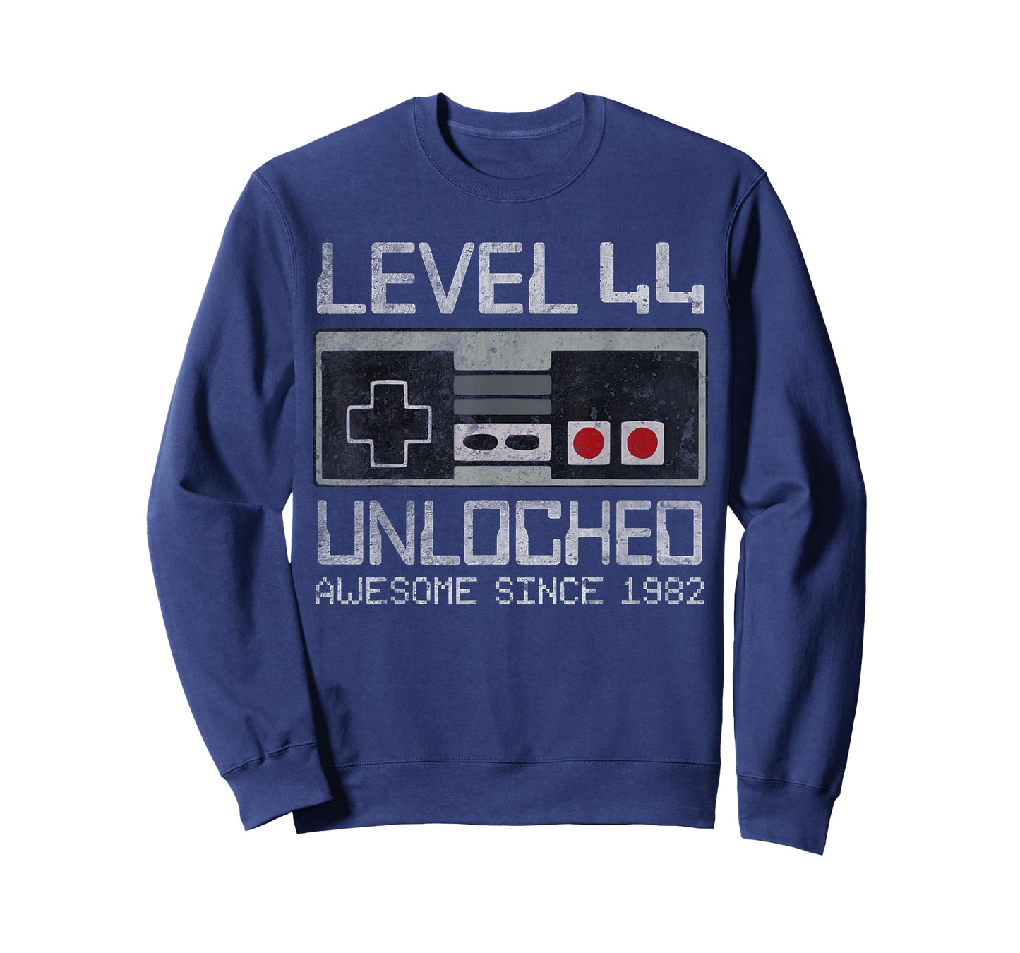 Level 44 Unlocked 44th Birthday 44 Year Old Video Gamer Men T-Shirt
