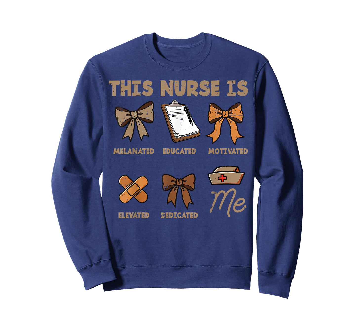 Black History This Nurse Melanated Educated Scrub Top Women T-Shirt