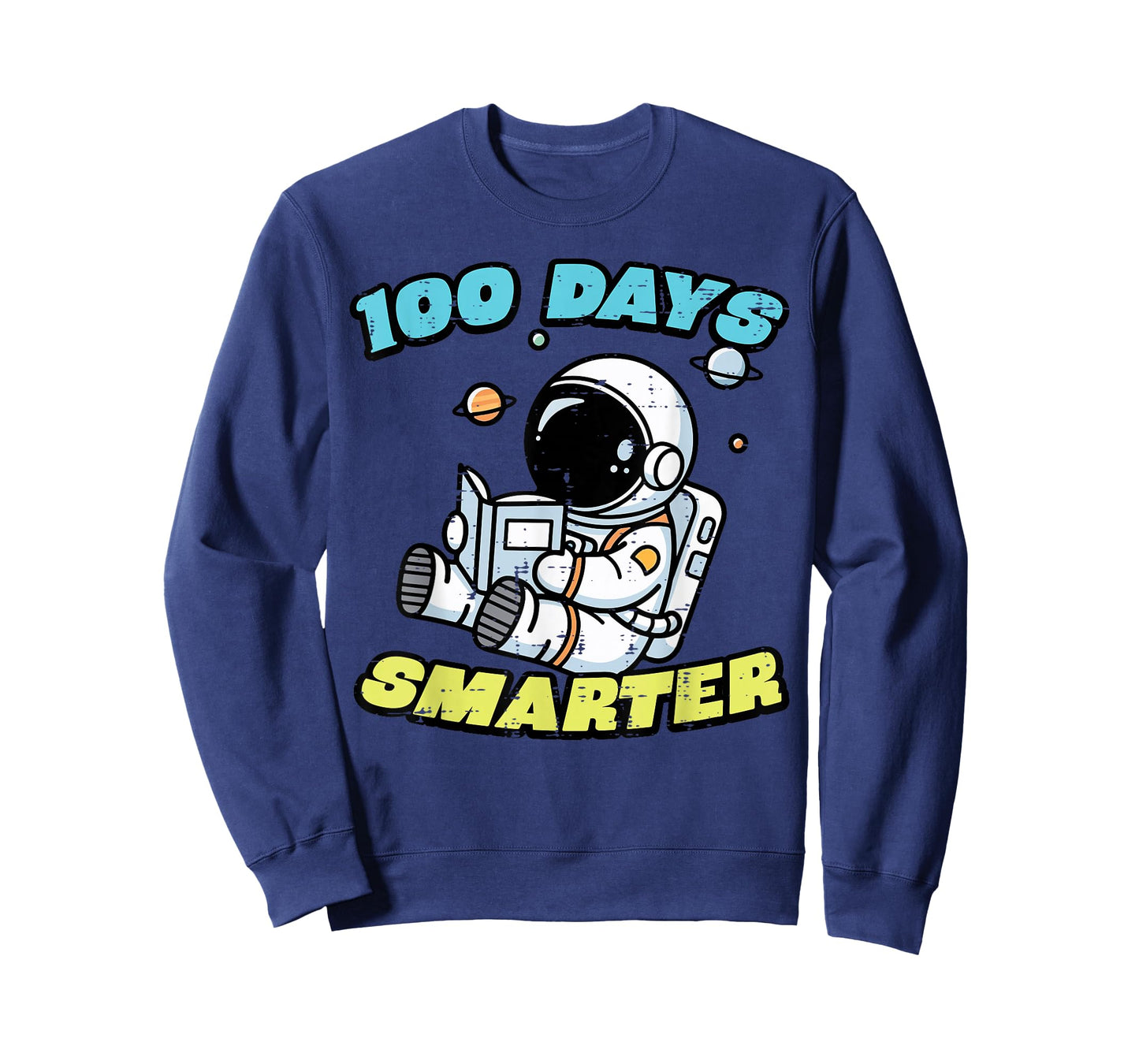 100th Day of School Astronaut 100 Days Smarter Boys Kids T-Shirt