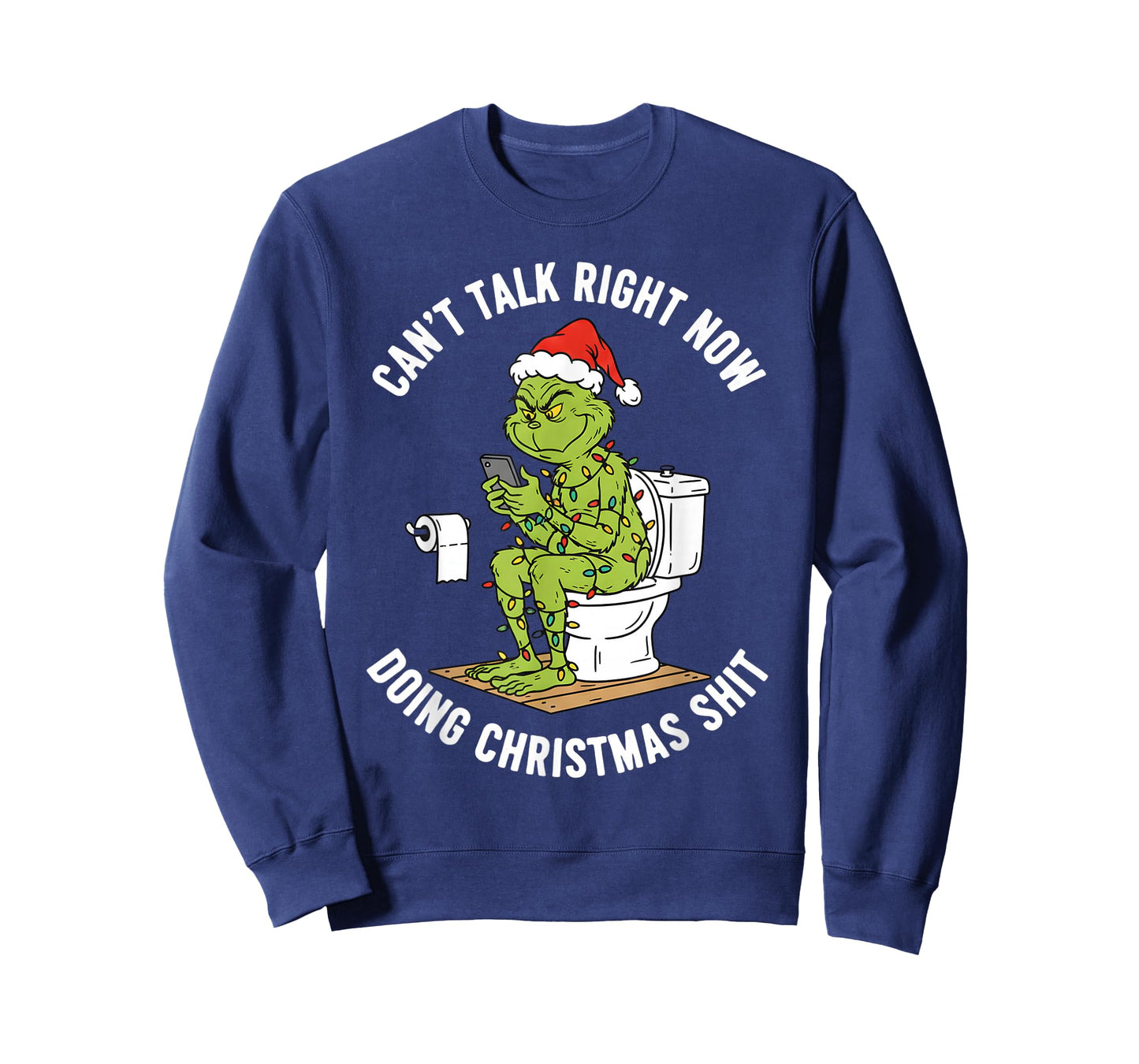 Santa Hat Can't Talk Right Now Doing Christmas Shits T-Shirt