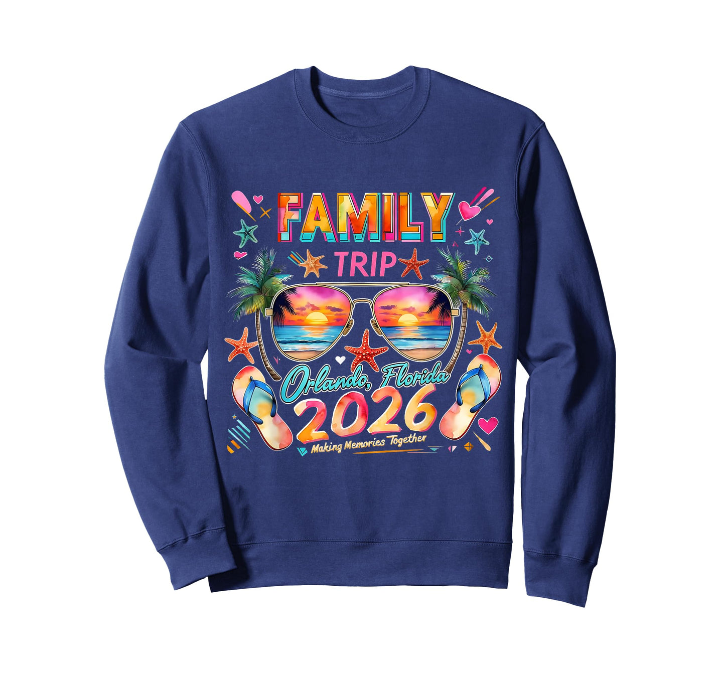 Family Trip Orlando Florida 2026 Making Memories Together T-Shirt