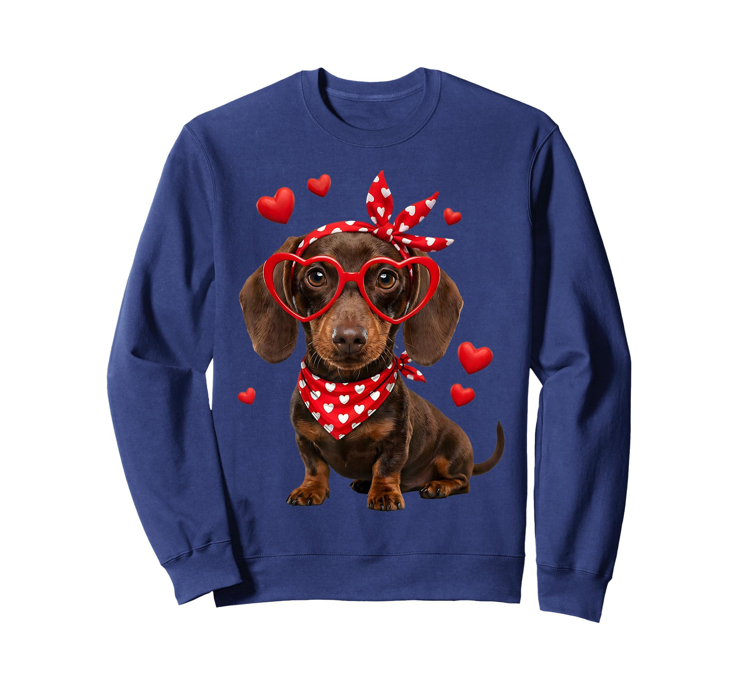 Dachshund Valentines Day Wiener Dog Lover Weenie Heart T-Shirt