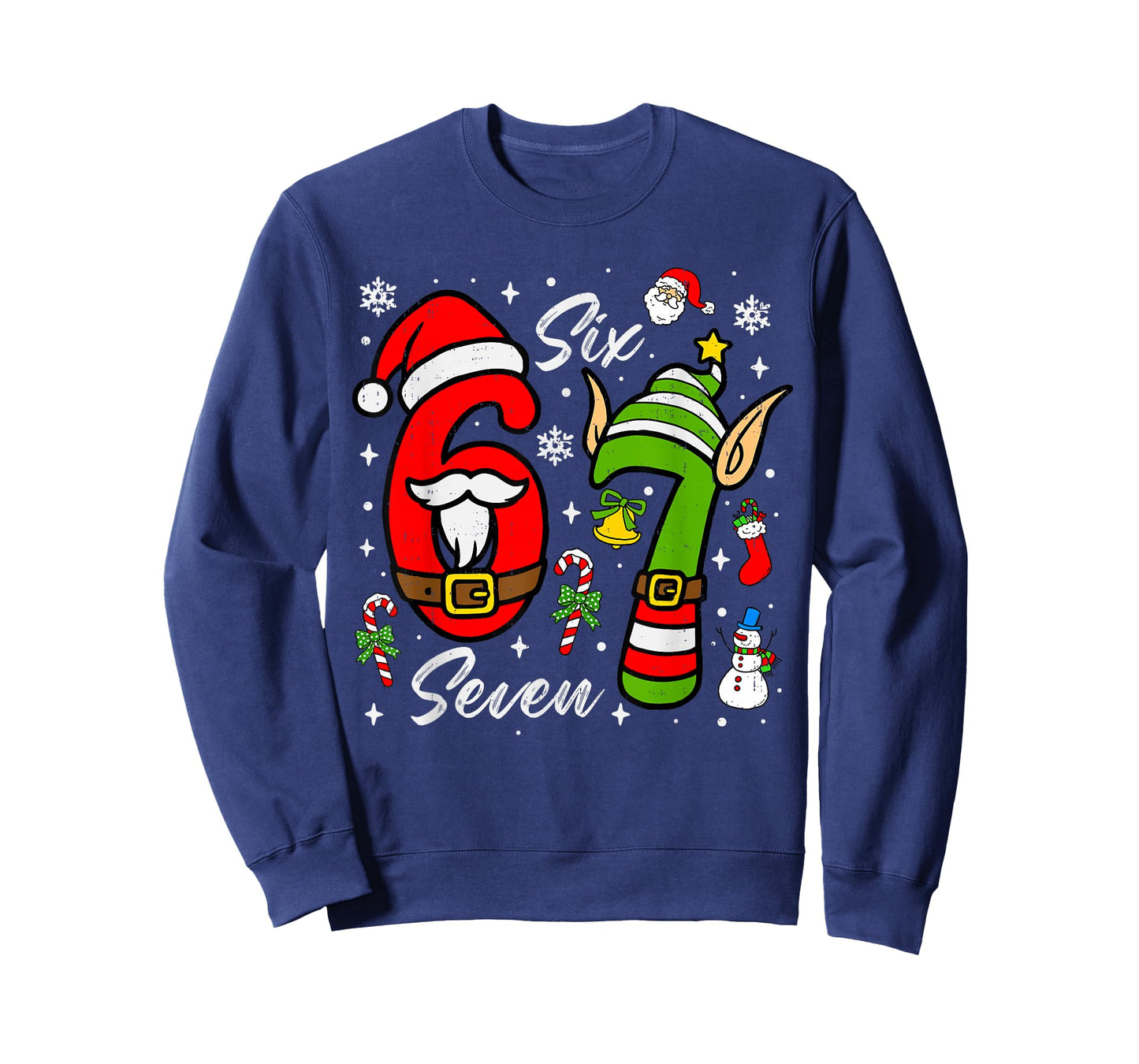 67 Christmas Funny 6 7 Meme Six Seven Xmas Boys Kids Youth T-Shirt