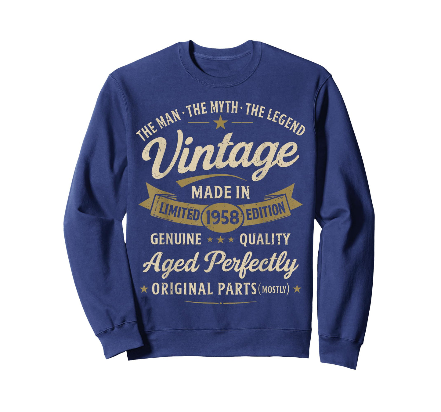 68th Birthday Gift Vintage 1958 Men Funny 68 Years Old 1958 T-Shirt