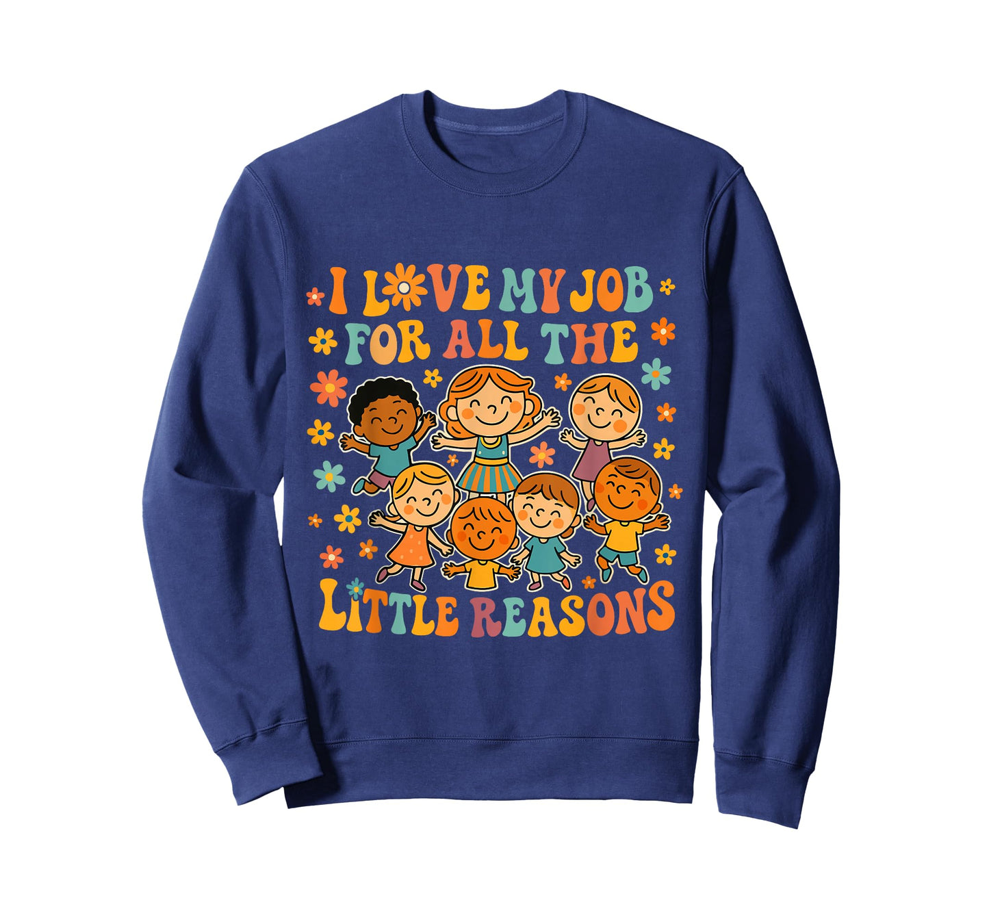 I Love My Job for All The Little Reasons Retro Teacher T-Shirt