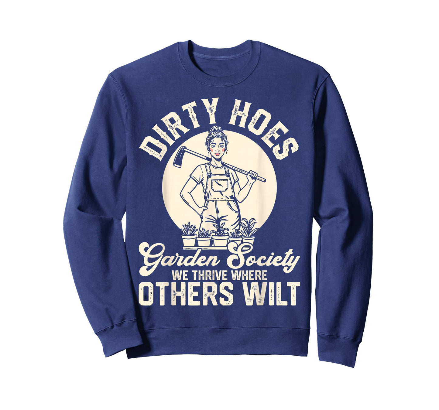 Dirty Hoes Garden Society Funny Gardening Humor Plant Lovers T-Shirt