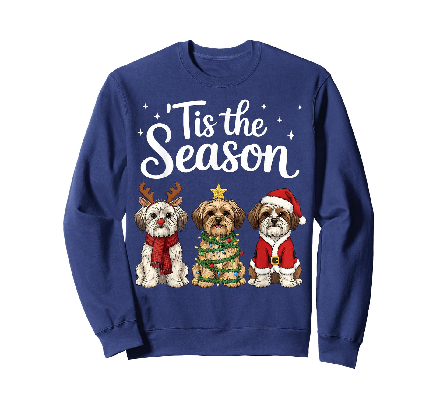 Tis The Season Morkie Christmas Santa Dog Lover T-Shirt